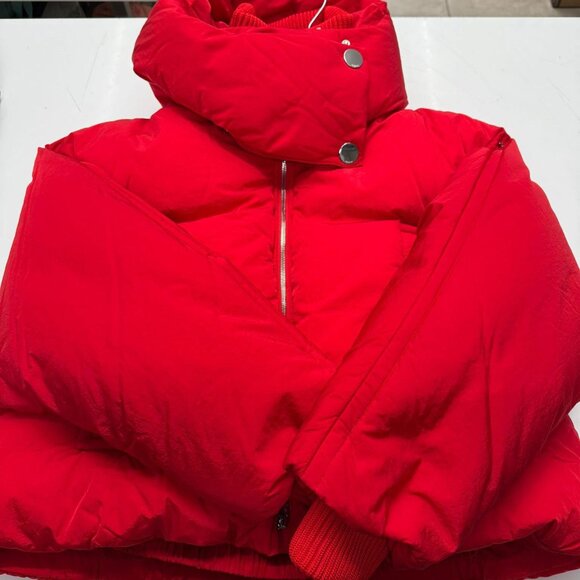 Max Mara Sportmax Anti-Drip Short Down Jacket tag size 40 Women - Picture 6 of 9